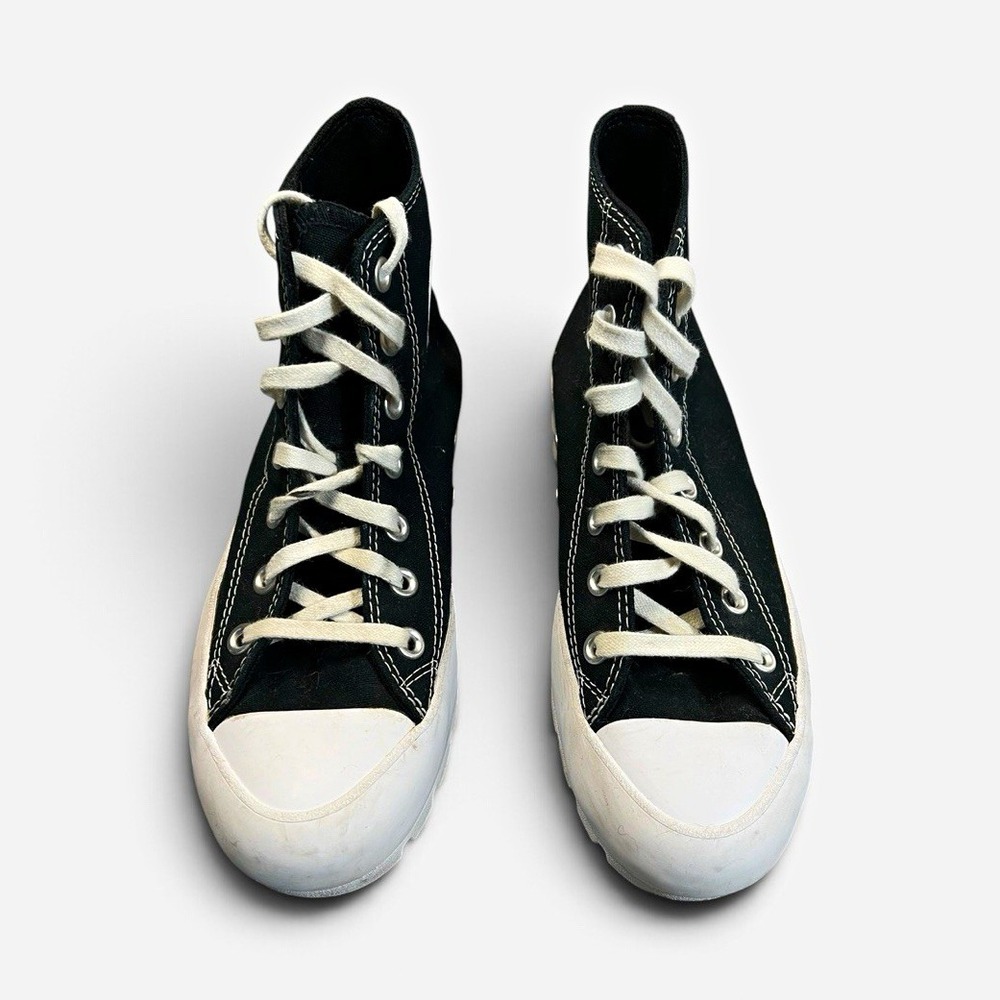 Converse Chuck Taylor All Star Lugged High Womens Black White 565901C Size 7